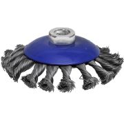 Крацовка для УШМ 100мм коническая витая 0,5мм (М14) Cutop Profi