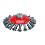 Крацовка для УШМ 115мм дисковая коническая витая (М14) PIT