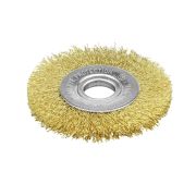 Крацовка для УШМ 125мм дисковая гофрированная латунированная 0.3мм (22мм) PIT