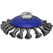 Крацовка для УШМ 125мм коническая витая 0,5мм (М14) Cutop Profi