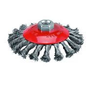 Крацовка для УШМ 125мм коническая витая 0,5мм (М14) PIT