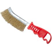 Щетка латунированная, пластиковая ручка 250мм, Cutop