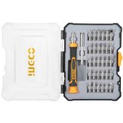 Набор бит INGCO HKSDB0348 для точной механики + держатель, 32пр.