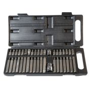 Набор бит АвтоDело Hex, Torx, SPLINE - 30/75мм (40640), 40пр, пласт.кейс