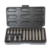 Набор бит АвтоDело Torx - 30/75мм (40644), 15пр, пласт.кейс