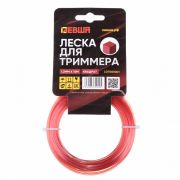 Леска для триммера 1.3мм*15м, квадрат ЛЕВША