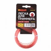 Леска для триммера 1.3мм*15м, крученная ЛЕВША