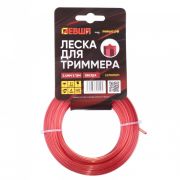 Леска для триммера 2.4мм*15м, звезда ЛЕВША