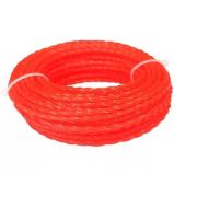 Леска для триммера 2.7мм*15м, витой квадрат Vertex