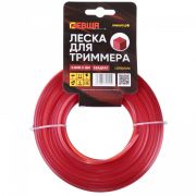 Леска для триммера 3.0мм*15м, квадрат ЛЕВША