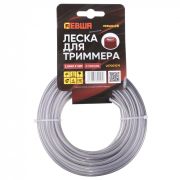 Леска для триммера 3.0мм*15м, круг с тросом (металл) ЛЕВША
