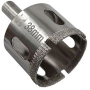 Сверло по керамограниту/кафелю алмазное трубчатое 38 мм. Левша