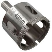 Сверло по керамограниту/кафелю алмазное трубчатое 40 мм. Левша