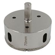 Сверло по керамограниту/кафелю алмазное трубчатое Hardcore 70мм