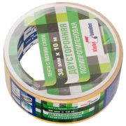 Лента клеящая 2-х сторонняя 38мм*10м на полипропиленовой основе, Klebebander