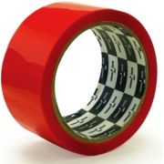 Скотч упаковочный красный 50мм*76м Klebebander