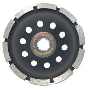 Чашка алмазная зачист. 125мм однорядная сегмент, черный, РОСОМАХА