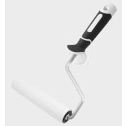 Валик д/прикатки обоев пенополиуретановый белый 150мм, d 35мм, бугель 6мм, DECOR