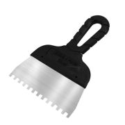 Шпатель зубчатый 6*6мм 200мм DECOR, нерж.