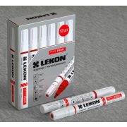 Маркер-краска красный LEKON PROFI c нитроэмалью, алюминиевый корпус