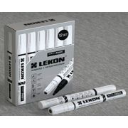 Маркер-краска черный LEKON PROFI c нитроэмалью, алюминиевый корпус