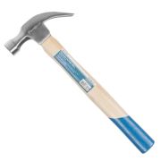 Молоток с гвоздодером РемоКолор 450гр, деревянная ручка