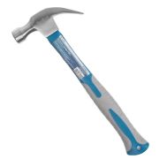 Молоток с гвоздодером РемоКолор 450гр, фиберглассовая ручка