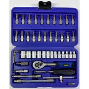 Набор головок и инструмента Левша 1/4