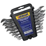 Набор ключей рожковых 6-22мм (8пр.) Левша, пластиковый бокс (вертикал.)