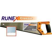 Ножовка по дереву Runex Classic 400мм универсальная заточка, 7з/д закал. 2-х компонентная ручка