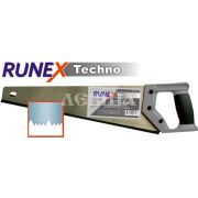 Ножовка по дереву Runex Techno 500мм прямой зуб 7 з/д: 4-0-4-0 закал. быстрый распил 2-комп. ручка