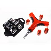 Отвертка с насадками BlackHorn реверсная 28пр -00647-