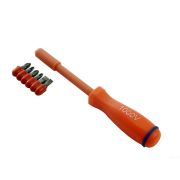 Отвертка с насадками Практик 7пр, электротехническая