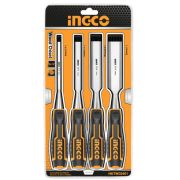 Набор стамесок INGCO HKTWC0401 INDUSTRIAL (4пр.) 6мм/12мм/19мм/25мм, раб.длина 140мм