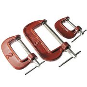 Набор струбцин G-образных Практик, 3 предмета (25мм, 50мм, 75мм)