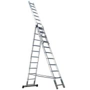 Лестница 3-секционная 8 ступеней Remocolor 3*8, универсальная, алюминиевая