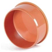 Заглушка канализационная 110мм наруж. оранж.