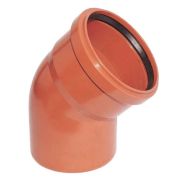 Отвод канализационный 110 - 45° наруж. оранж.