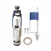 Арматура сантехническая к смывному бачку УКЛАД (цв.кноп.метал.,НИЖН.подвод, для отв.в крыш.40мм)