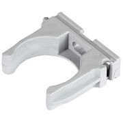 Клипса (держатель) для труб 32мм серая