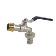 Кран шаровой латунь никель НР 1/2