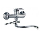 Смеситель для ванны с длинным изливом 35к FRAP F2139-B с отв S-нос