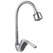 Смеситель для кухни гибкий излив 40к FRAP F43701-B гайка, боковая