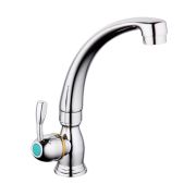 Смеситель для кухни с высоким поворотным изливом FRAP F4196 под шпильку МОНО