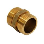 Ниппель соединит. (бочонок) латунь б/п НР/НР 3/4
