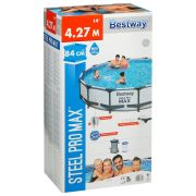 Бассейн каркасный Steel Pro Мах 427 х 84 см (в комплекте: насос с фильтром 220V) 56595