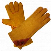 Краги сварщика Опторика «Сибирь», особо прочные, 35см, иск.мех желтый