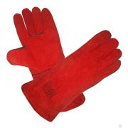 Краги сварщика Опторика «Трек», с подкладом (красные)