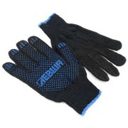 Перчатки 5 ниточные с ПВХ «Левша» (черные), х/б