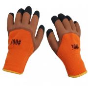 Перчатки акриловые утепленные оранжевые «Ноготки»